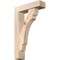 Ekena Millwork Olympic Block Smooth Bracket w/ Offset Brace, Douglas Fir, 5 1/2"W x 20"D x 32"H BKT0604X20X32OLY05SDF - alternate 1